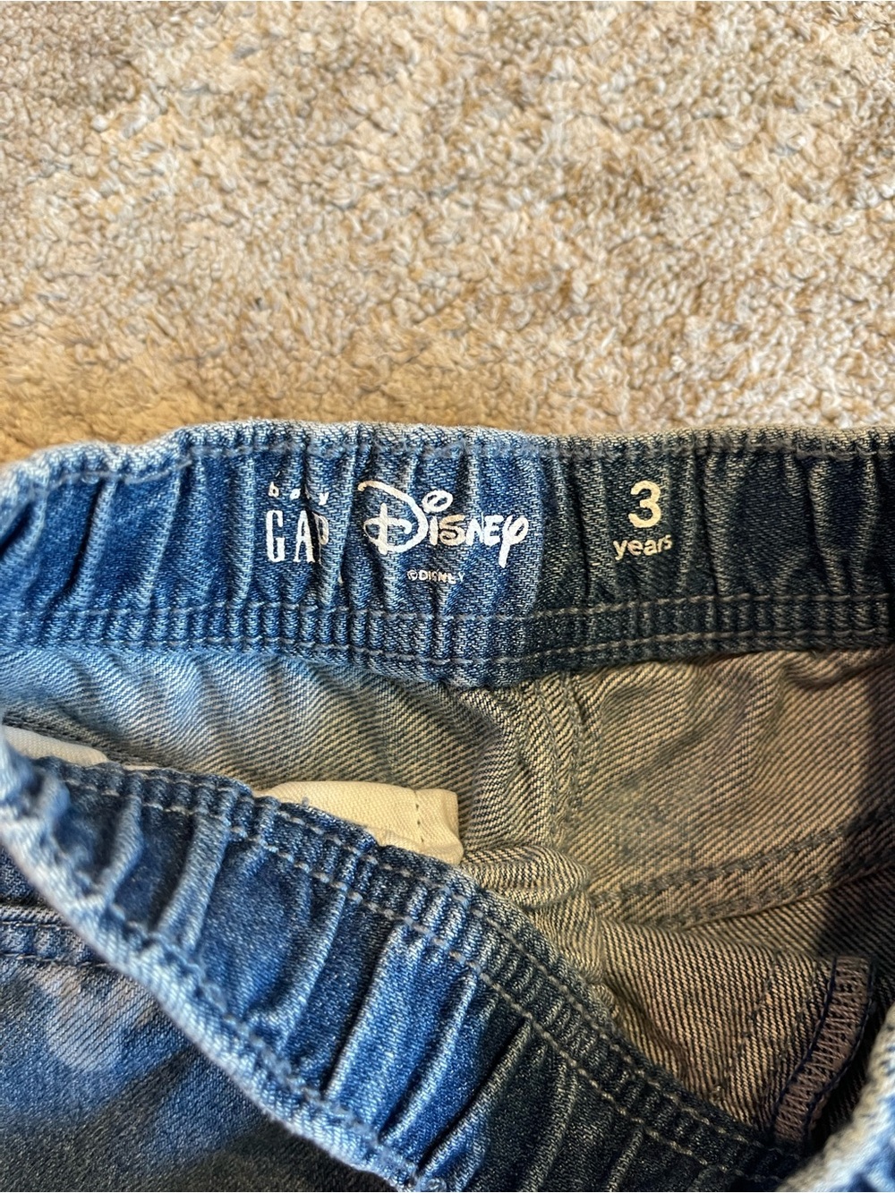 GAP Denim Shorts with Subtle Mickey Print - Blue - Picture 3 of 3